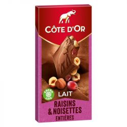Шоколад LAIT RAISINS & NOISETTES 180г ТМ Côte d'Or (180