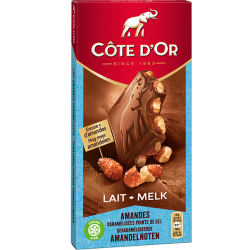 Шоколад LAIT MELK Amandes 180г ТМ Côte d'Or 