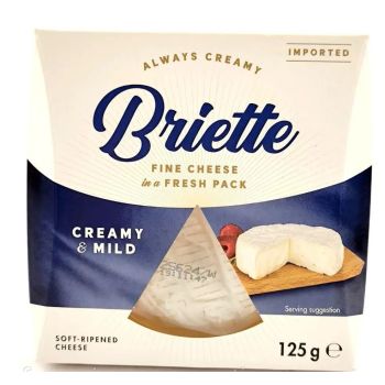 Сир камамбер вершковий та м'який creamy mild 125г ТМ Briette