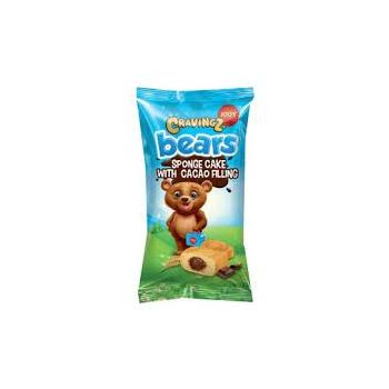 Бісквіт Cravingz Bears з шоколадною начинкою 40г 12 шт ТМ  JOUY