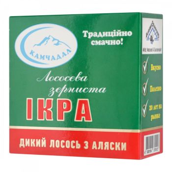 Ікра лососева 100г ТМ Камчадал