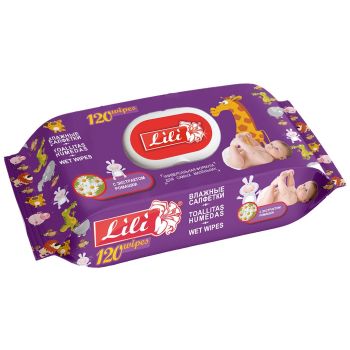 Серветка волога 120шт в упаковці