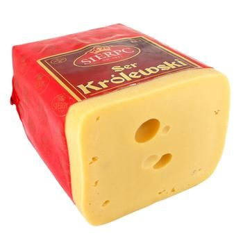 Сир Королівський 45% брус 4,5кг ТМ Sierpc